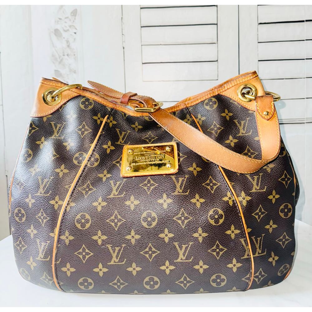 Louis Vuitton Brown and Tan Monogram Shoulder Bag